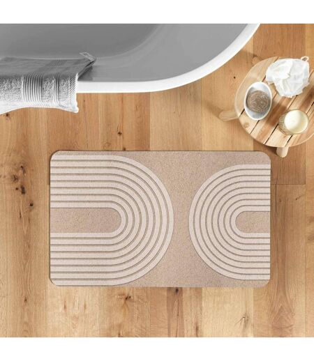 Tapis de Bain Ultra-Absorbant Adriel 50x80cm Naturel