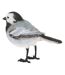 Oiseau décoratif extérieur en polyrésine Bergeronnette grise