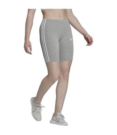 Cuissard De Cyclisme Style 3 Rayures Essentials Femme Gris Argenté Adidas