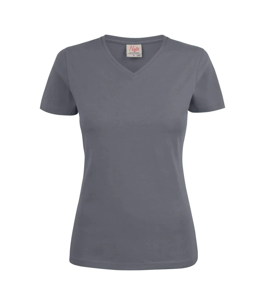 T-shirt Femme Gris Acier Printer-2