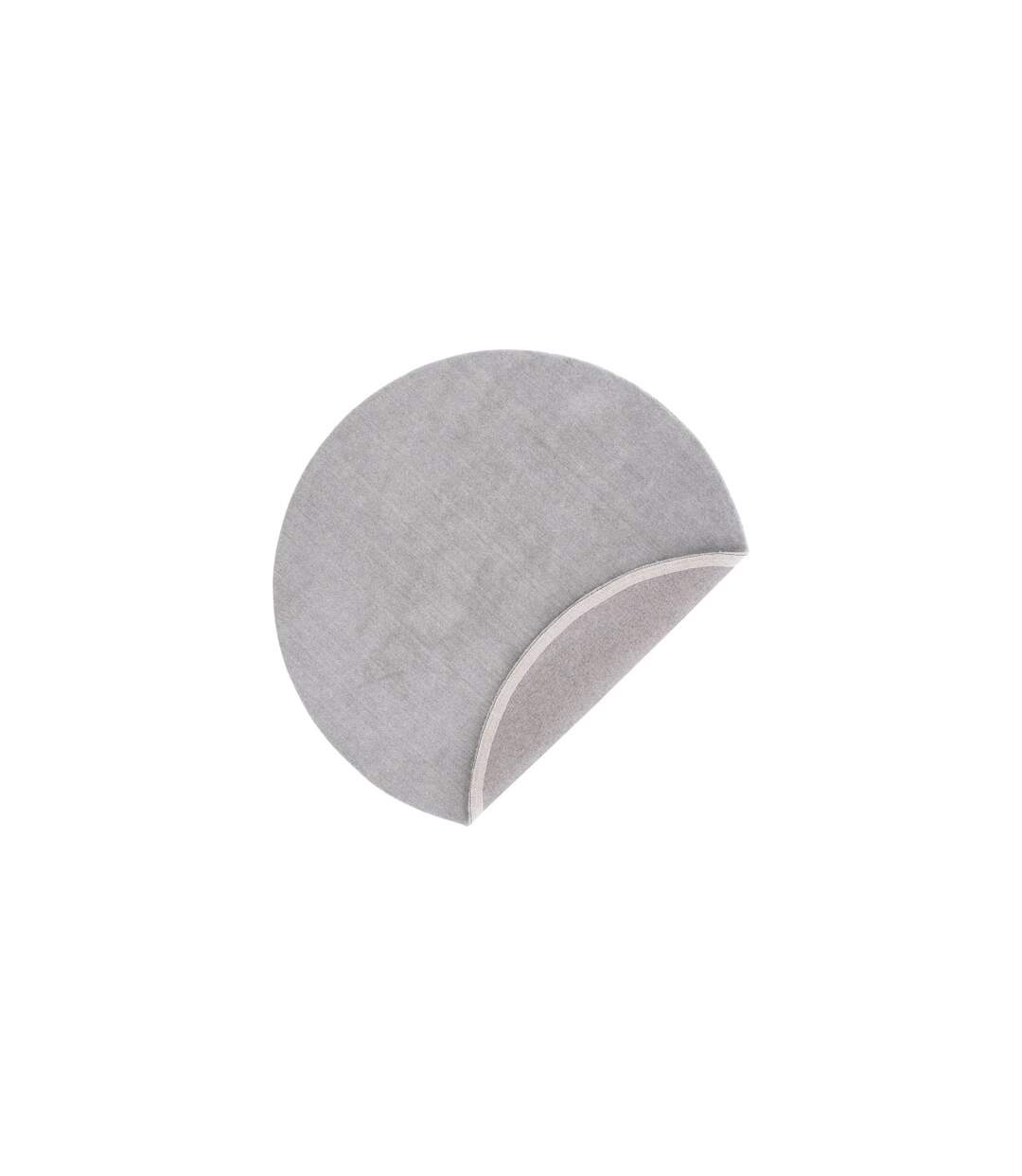 Tapis Déco Rond en Laine Ulla 200cm Gris Clair-2