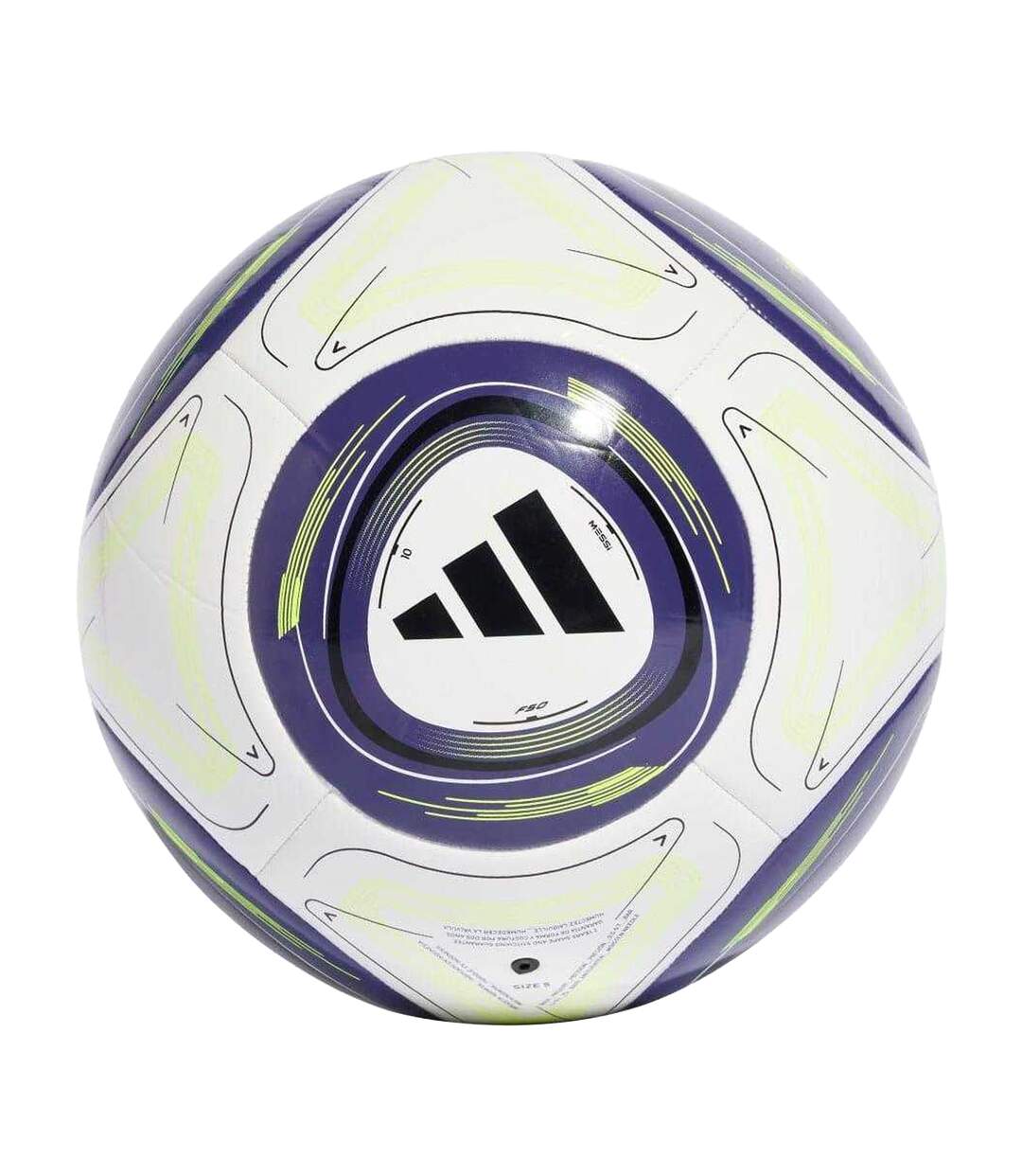 Ballon De Foot Style Lionel Messi Club Taille 5 Blanc Violet Noir Jaune Adidas-1
