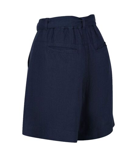 Regatta Womens/Ladies Sabela Paper Bag Shorts (Blue Opal) - UTRG7393