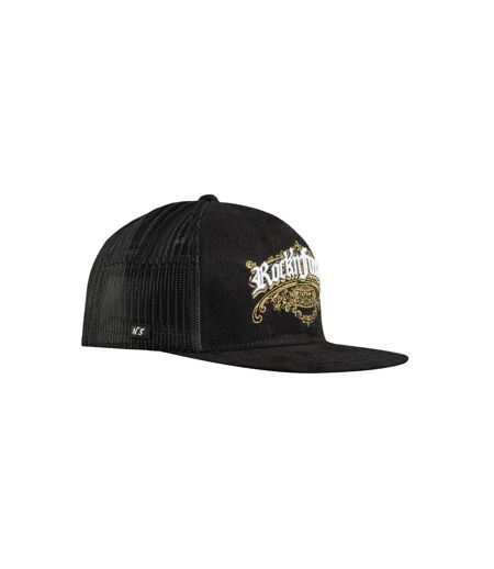 Casquette trucker avec filet visère plate bi-matière Inked Snap Rock'n Free Life
