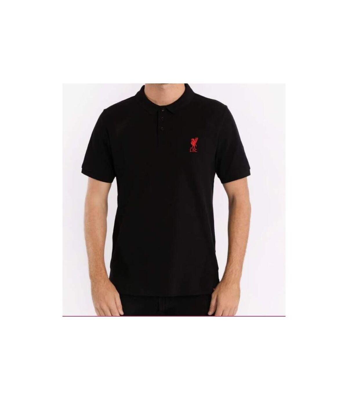 Liverpool FC Mens Polo Shirt (Black)