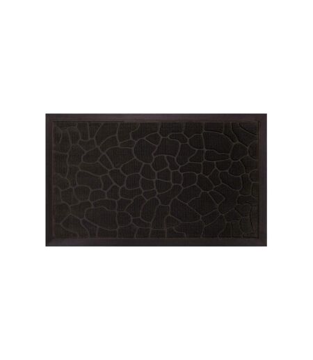 Tapis d'Entrée Galets 45x75cm Noir