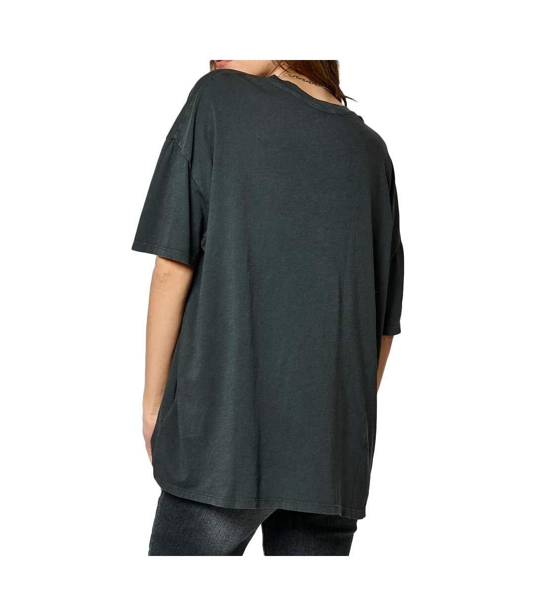 T-shirt noir femme kaporal sassy-2