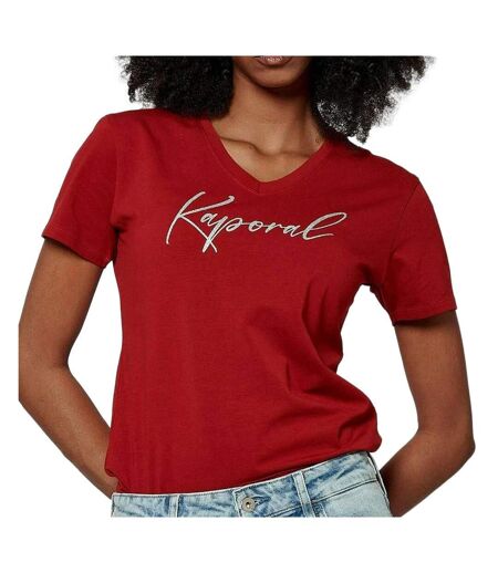 T-shirt Rouge Femme Kaporal SIGNE - L