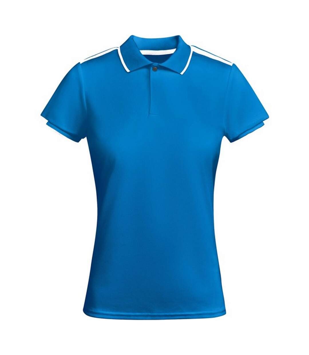 Polo tamil femme bleu roi / blanc Roly-1