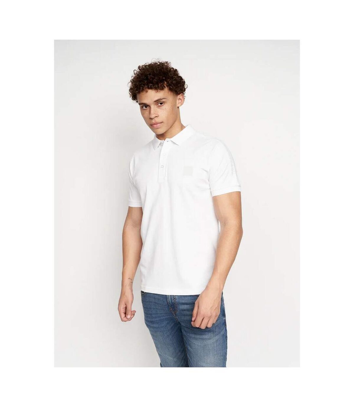 Duck and Cover Mens Stelaire Polo Shirt (White)
