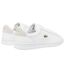 Womens/ladies Carnaby Leather Flat Trainers White Lacoste-2