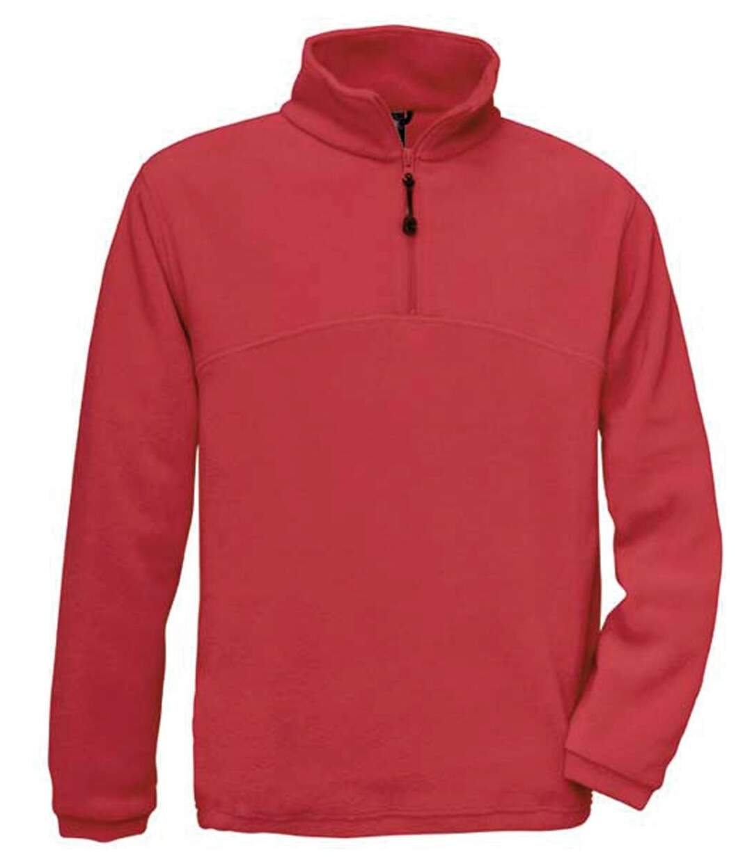 veste polaire ouverture 1/4 zip - FU704 - rouge