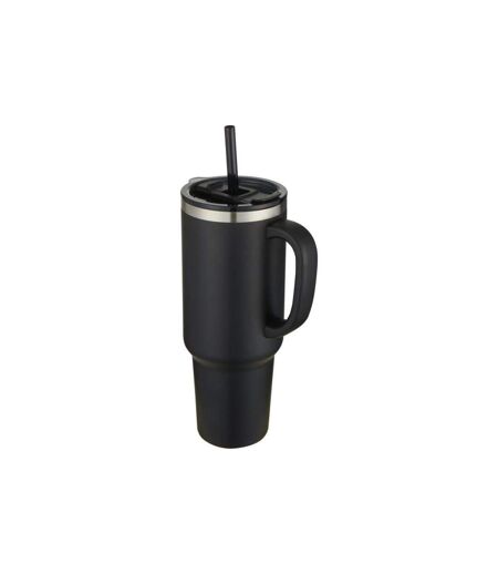 Mug Avec Paille Sydney Taille Unique Noir Uni Generic