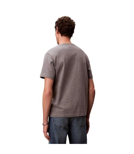 T-shirt Motif/style Logo Homme Gris Chiné Calvin Klein