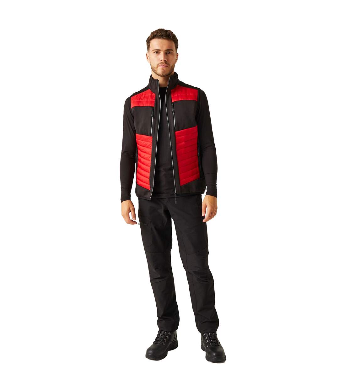 Veste Sans Manches E-volve Hybrid Homme Rouge Classique Noir Regatta-1