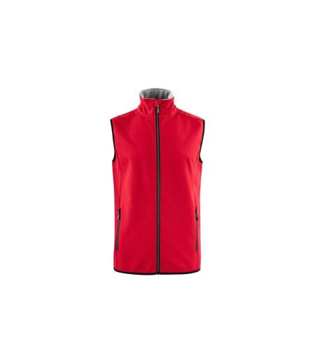 Mens Trial Softshell Body Warmer Blue Printer