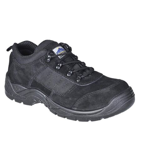 Portwest Mens Suede Safety Shoes (Black) - UTPW292