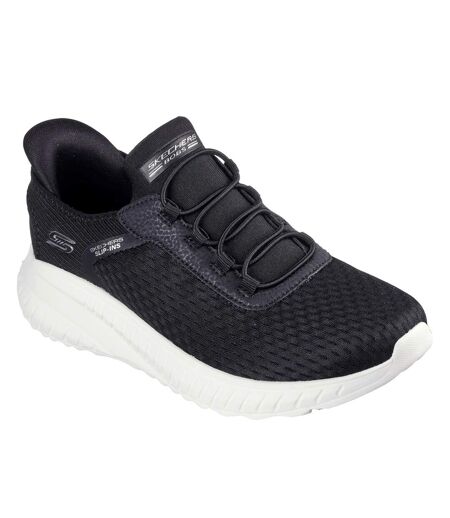 Womens/ladies bobs sport squad chaos trainers black/white Skechers