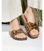 Isotoner Mules claquettes femme à simple bride léopard, semelle intérieur patch talon ultra confortables-2