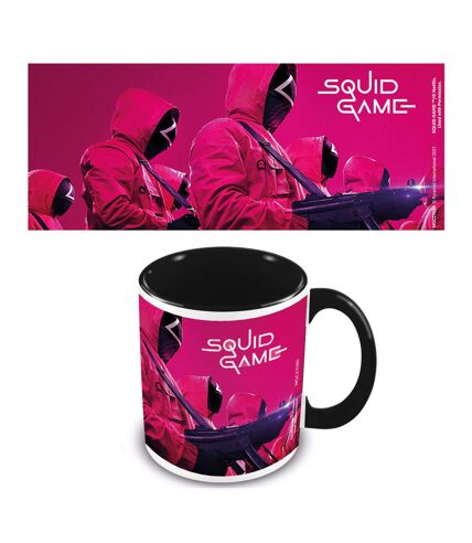 Squid Game Masked Men Inner Two Tone Mug (Black/Pink/White) (One Size) - UTPM3780