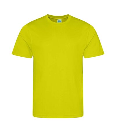 Just Cool Mens Performance Plain T-Shirt (Citrus) - UTRW683