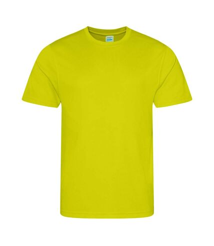 Just Cool Mens Performance Plain T-Shirt (Citrus)