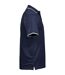 Mens Luxury Stripe Polo Shirt Navy White Tee Jays-3