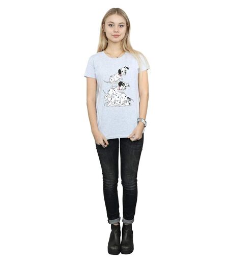 Disney T-shirt en coton Femme/Ladies 101 Dalmatians Chair (Gris sportif) - UTBI14865