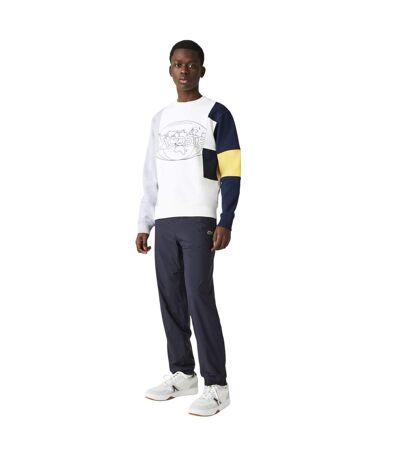 Mens Nylon Tracksuit Bottoms Blue Lacoste