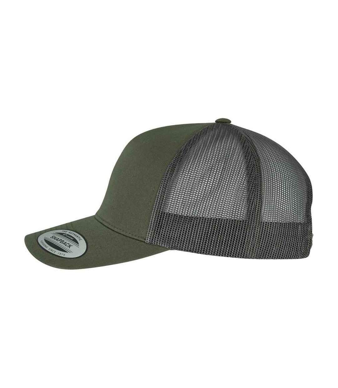 Casquette trucker marron / marron grisâtre Flexfit-3