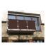 Brise-vue en résine tressée pour balcon et clôture coloris marron 1 x 5 m