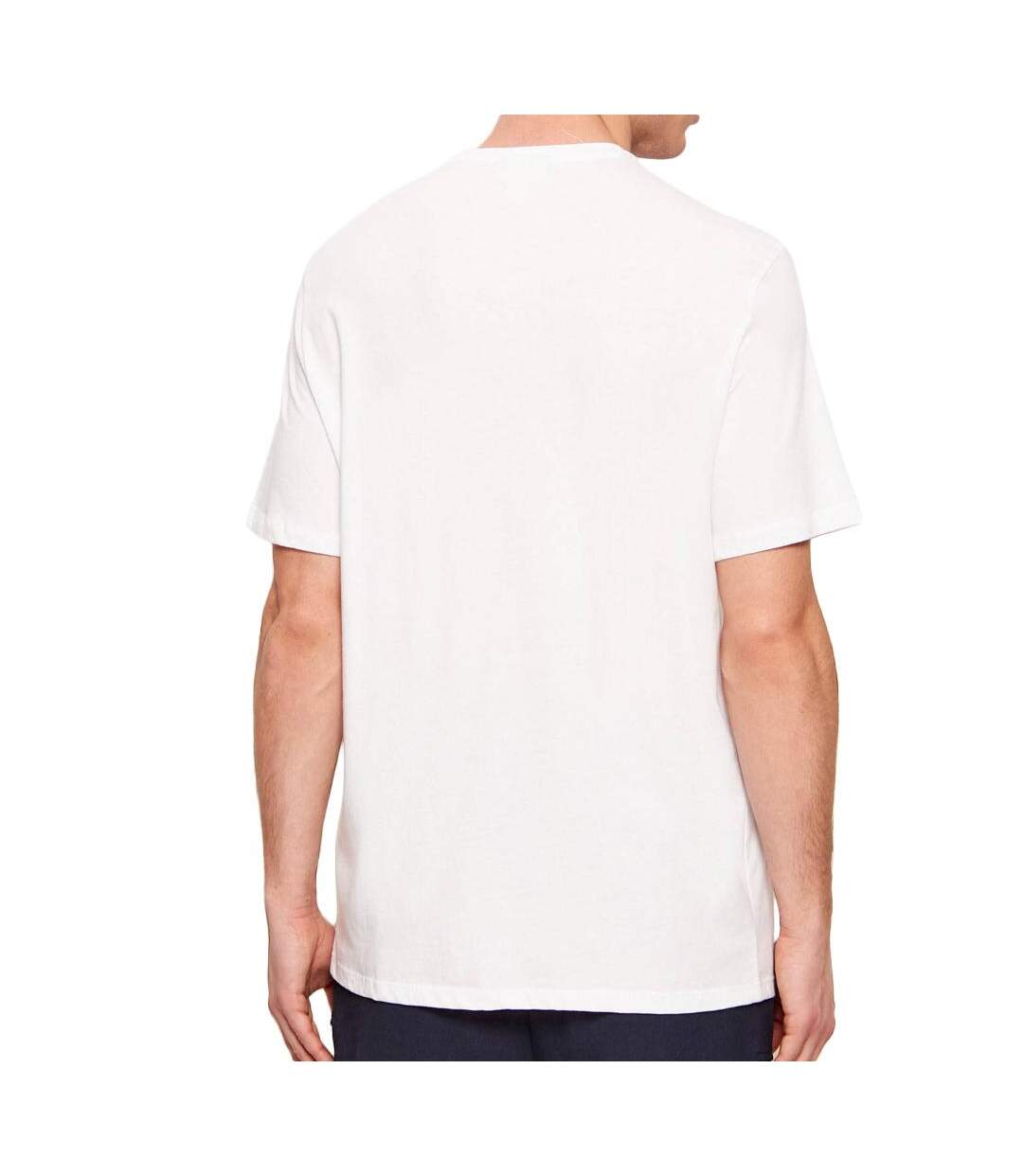 Lot de 2 t-shirts blanc/bleu homme calvin klein jeans ss badge-2
