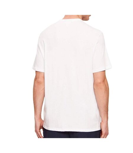 Lot de 2 t-shirts blanc/bleu homme calvin klein jeans ss badge