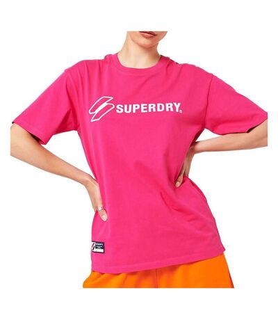 T-shirt Rose Femme Superdry Applique - 34