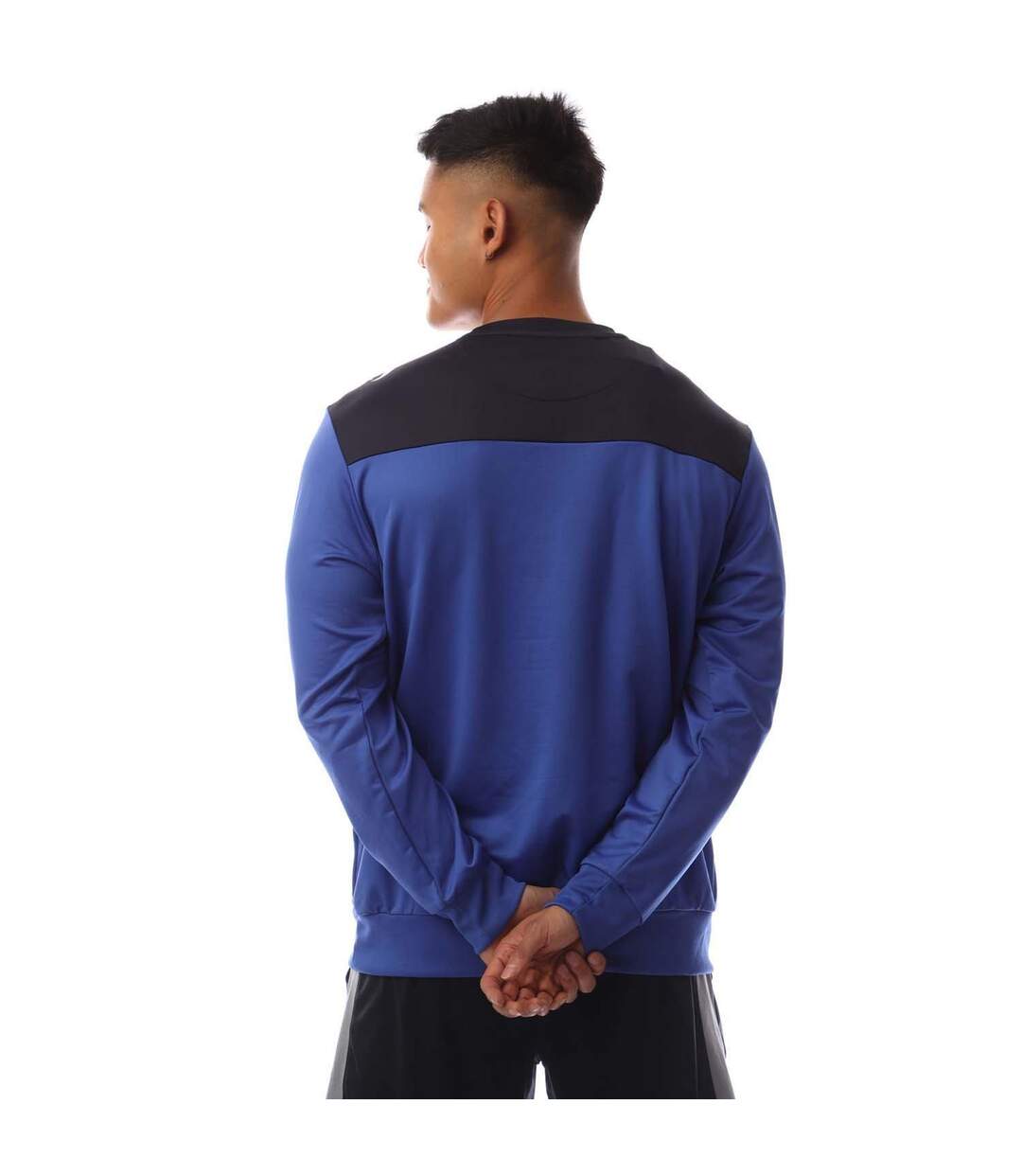 Mens Precision Striped Long-sleeved Sweatshirt Royal Blue Navy Sondico-3