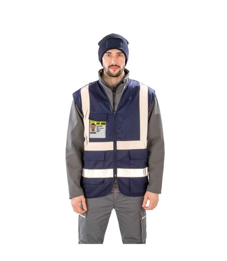 Unisex adult security vest navy SAFE-GUARD by Result