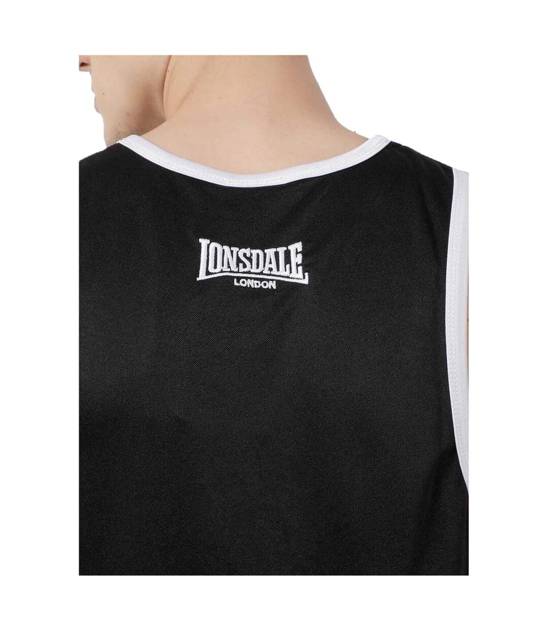 Mens Boxing Vest Black Lonsdale-3