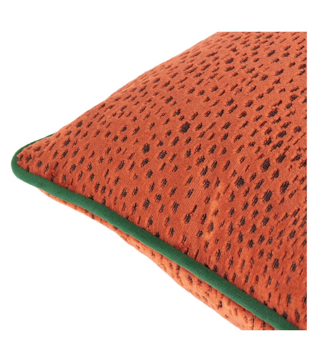 Estelle spotted cushion cover 45cm x 45cm paprika red/teal Paoletti-3