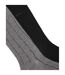 Lot De 2  Chaussettes Motif/style Fines Rayures Homme Gris Moyen Boss-4