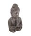 Statuette de Bouddha Effet Bois 49cm Gris-1