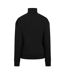 Womens/ladies Quarter Zip Sweatshirt Black USA Pro-3