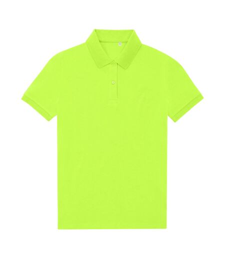 Womens/ladies My Eco Polo Shirt Acid Lime B&C