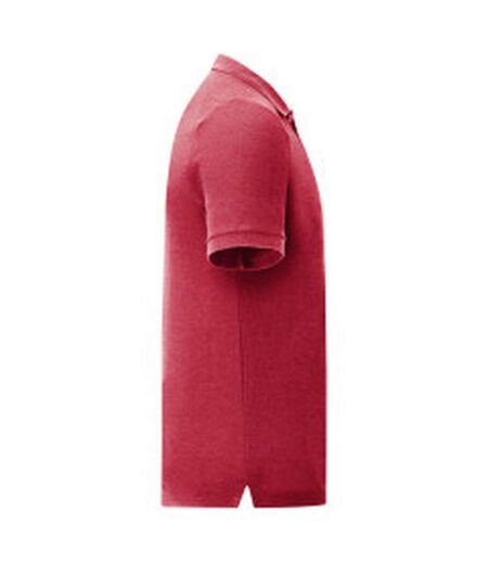 Polo Iconic Homme Rouge Chiné Fruit Of The Loom