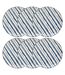 Lot de 6 Assiettes Plates Umami Rayure 26cm Bleu-1