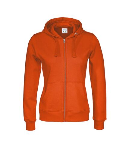 Cottover Womens/Ladies Full Zip Hoodie (Orange)