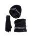 Mens Reflective Cold Weather Workwear Set: Hat, Neck Warmer & Gloves-1