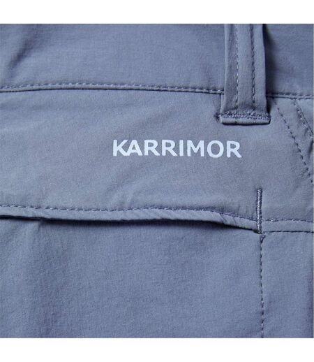 Womens/ladies Helium Slim Walking Shorts Blue Karrimor