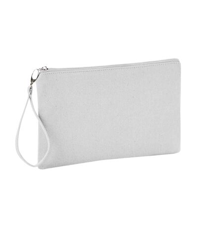 Westford Mill Canvas Wristlet Pouch (Light Grey) (10.2 x 6.7in)