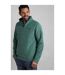 Mens Newark Grid Eco Friendly Quarter Zip Fleece Top Leaf Green Weird Fish-1