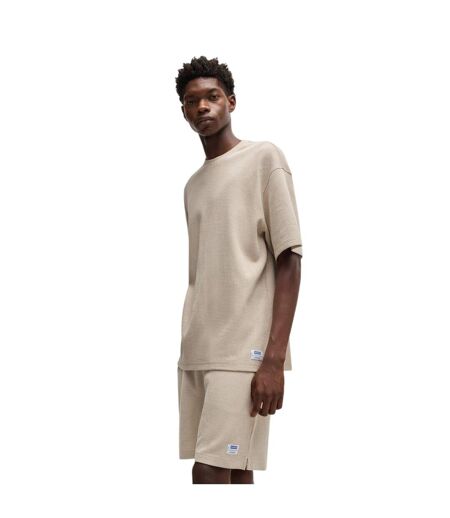 Mens Waffle Oversized T-shirt Floral Hugo